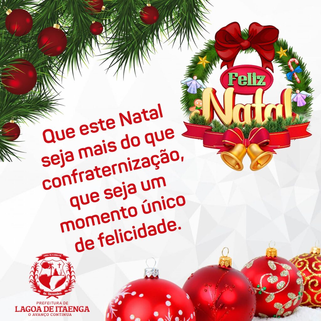 Feliz Natal – Prefeitura de Lagoa de Itaenga